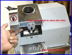 110V Desktop Electric Sugar Cane Juicer Machine Sweet Sorghum Stalk Press 304SS