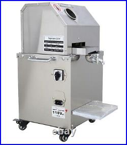 110V Stainless Steel Juicer Sugar Cane Press Juicer Juice Machine 3 Rolls 800W