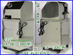 110V Stainless Steel Juicer Sugar Cane Press Juicer Juice Machine 3 Rolls 800W