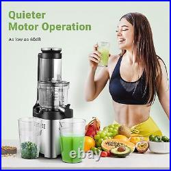 Cold Press Juicer Juicer Machine with Large Feed Chute for Whole Fruits Veggies