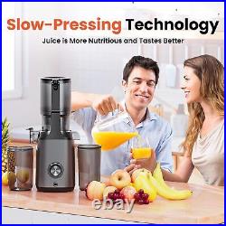 Cold Press Juicer Slow Masticating Machines with 4.3 Extra Large Feed Chute Fit