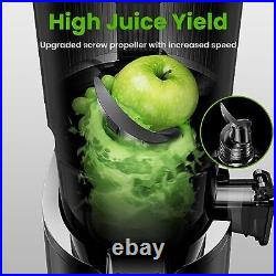 Cold Press Juicer, Slow Masticating Machines with 5.3 Extra Large Feed Chute