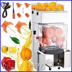 Commercial Juicer Machine, 110V Automatic Feeding Juice Extractor, 120W Orang