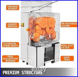 Commercial Orange Juicer Machine 120W Juice Squeezer Extractor Water Tap