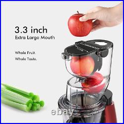 Hervigour Slow Masticating Juicer Machine, 3.2 Wide Chute Cold Press Juice for