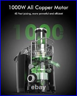Juicer Machine SiFENE 1300WPeak Moto Larger 3.2 Mouth Centrifugal Juicer Ext