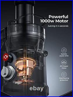 Juicer Machines, 1300W Peak Power Centrifugal Juice Extractor Machine with