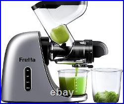 Juicer Machines, Cold Pressed Juicer, Masticating Slow Juicer with 3-inch Chute
