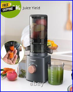 Juicer Machines, TUUMIIST Cold Press Juicer with 4.25'' Large Feed Chute Fit Who
