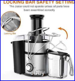 KOIOS Centrifugal Juicer Machines Juice Extractor with Extra Large 3inch Feed C