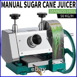 Manual Sugar Cane Juicer Stainless Steel Sugarcane Press Machine Extractor 50KG