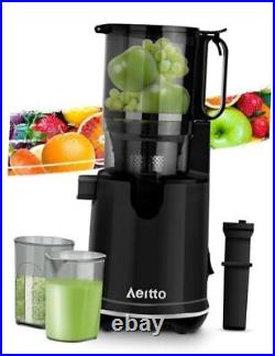 Masticating Juicer, Cold Press Juicer Machines with 5.1 Large Feed