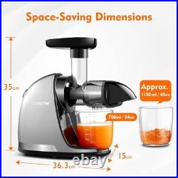 Masticating Juicer Machines, AMZCHEF Slow Cold Press Juicer with Reverse Functio