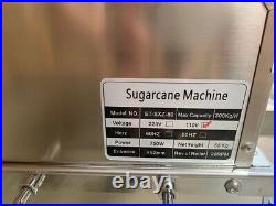 NEW Sugarcane Juicer Machine Sugar Cane Grind Press Stainless Steel Auto 110V