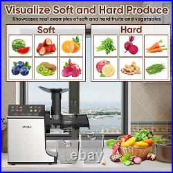 NEW WHALL Slow Masticating Juicer Cold Press Machine with Touchscreen