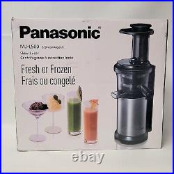 Panasonic MJ-L500 Slow Juicer Machine With Frozen Treat Attachment Silver