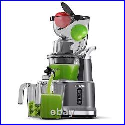 SiFENE Slow Masticating Juicer Machines with 83mm Wide Mouth, Whole Slow Juic