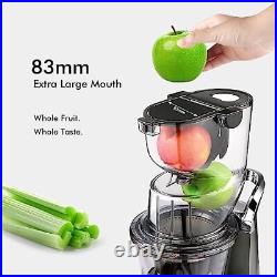 SiFENE Slow Masticating Juicer Machines with 83mm Wide Mouth, Whole Slow Juic