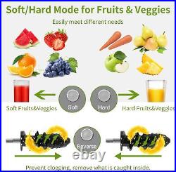 Slow Juicer Machine Cold Press Juice Maker Masticating Extractor Fruit Vegetable
