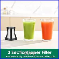 Slow Masticating Juicer, Cold Press Juicer, Juicer Machines Vegetable and Fruits