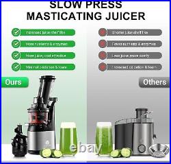 Slow Masticating Juicer Machine, Electric Cold Press Juicer, Juice Maker
