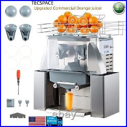TECSPACE New Commercial 304 Stainless Steel 300W Electric Orange Juicer Machine