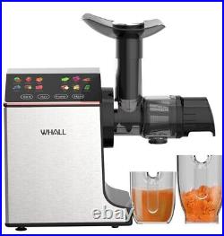 WHALL Slow Masticating Juicer Cold Press Juicer Machine with Touchscreen